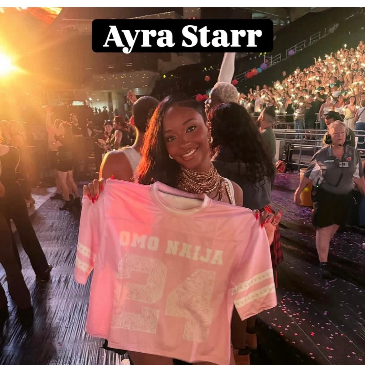 Pink Omo Naija Jersey Shirt