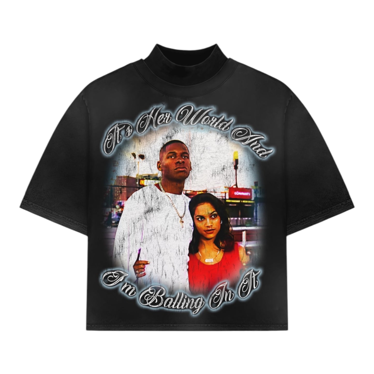 It’s her world and I’m balling in it