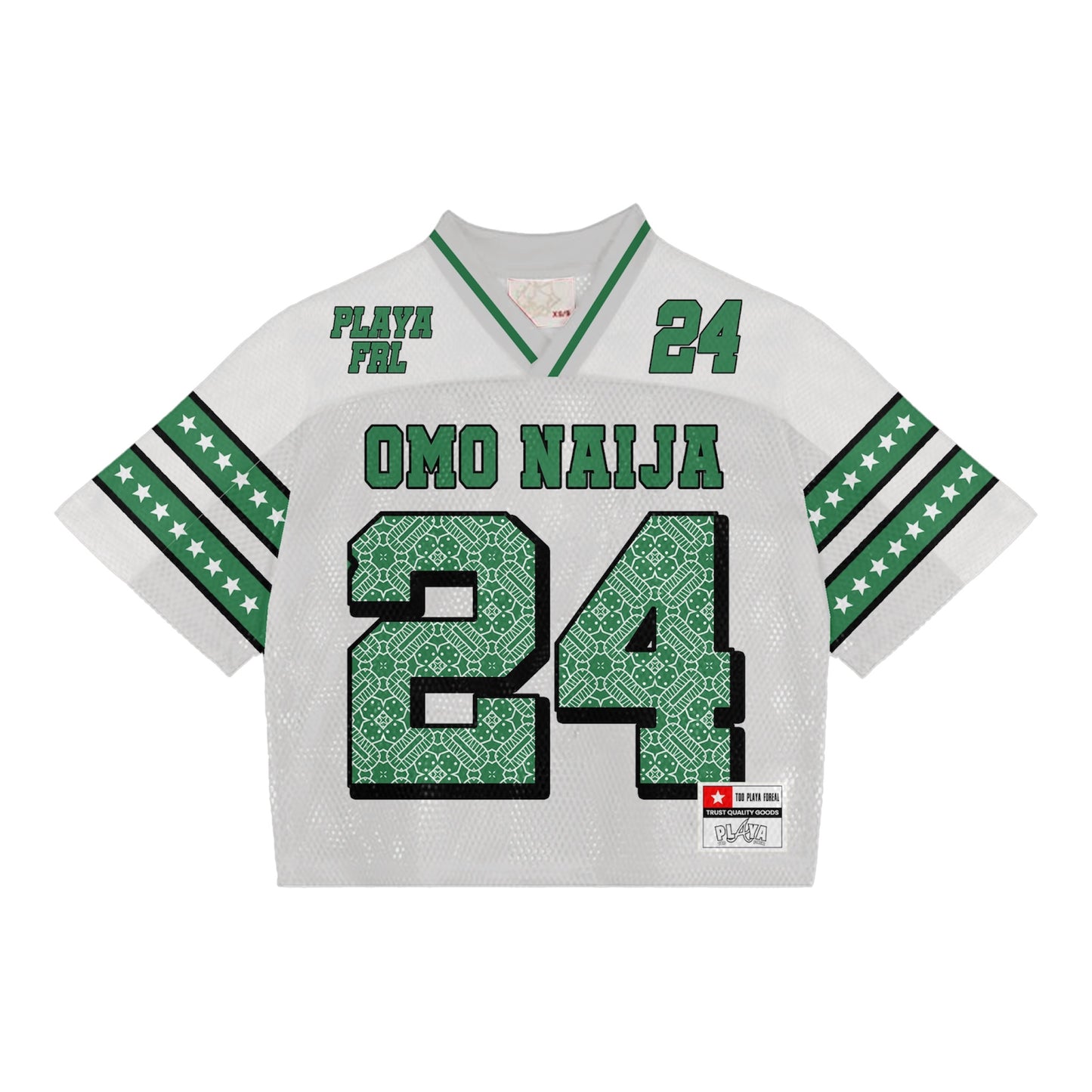 White Naija football jersey shirt