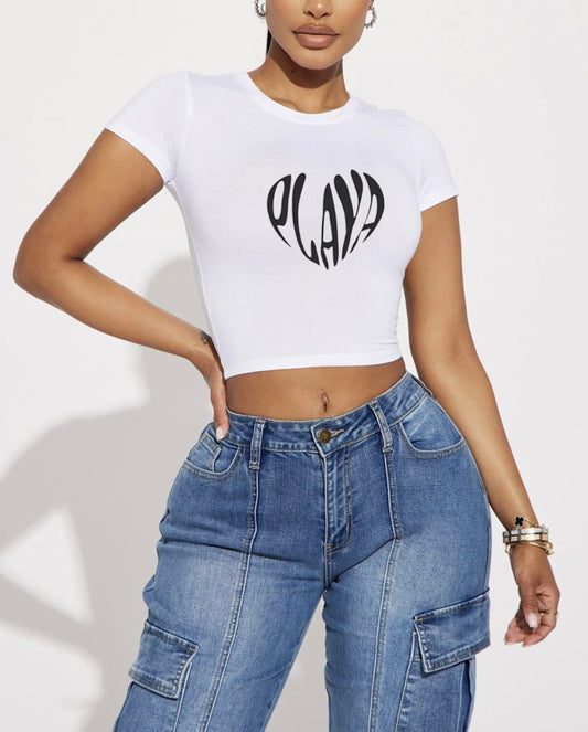 Playa Heart Baby Tee