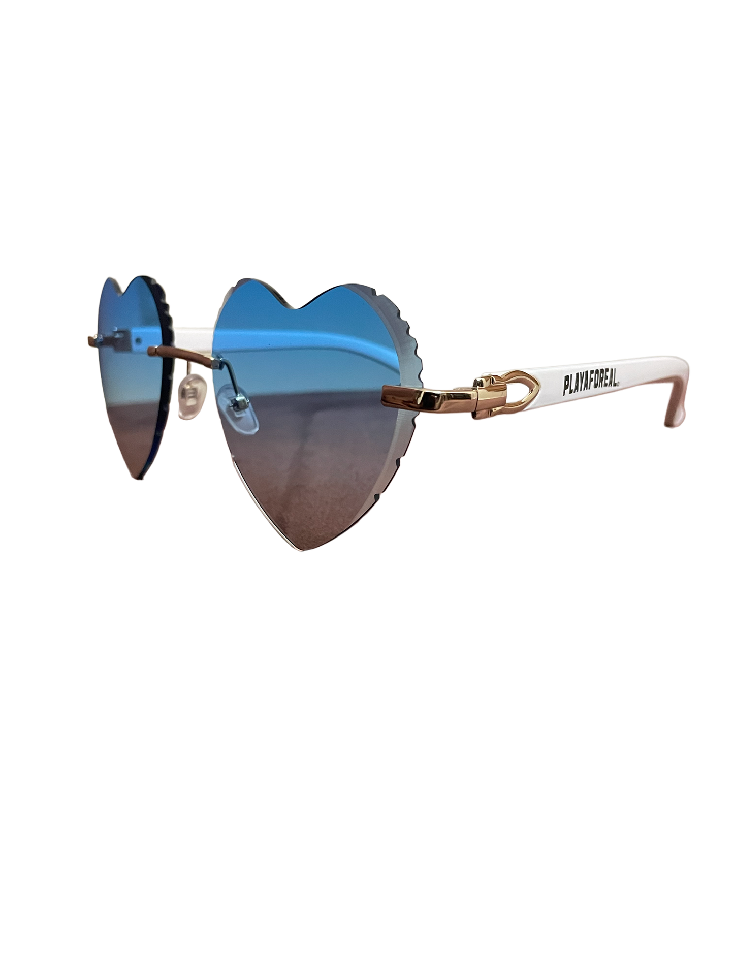 PLAYA Heart Shaped Sunglasses